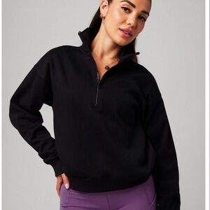 Fabletics Cozy Fleece Half Zip Sweatshirt. NEW! Size M